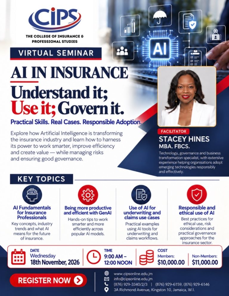 AI in Insurance- “Understand it; Use it; Govern it. Flyer